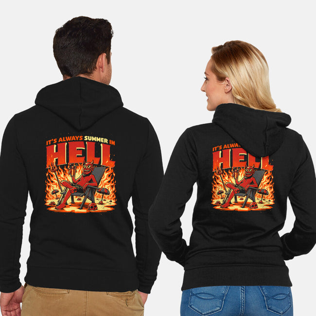 Summer In Hell-Unisex-Zip-Up-Sweatshirt-Studio Mootant