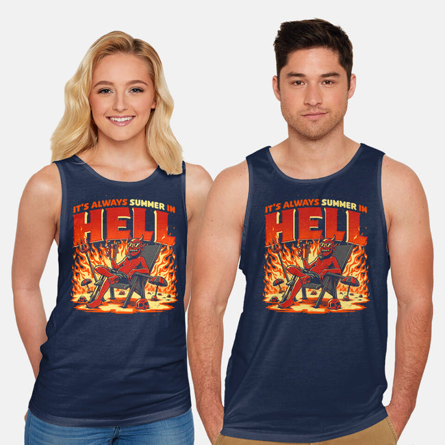 Summer In Hell-Unisex-Basic-Tank-Studio Mootant