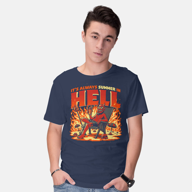 Summer In Hell-Mens-Basic-Tee-Studio Mootant