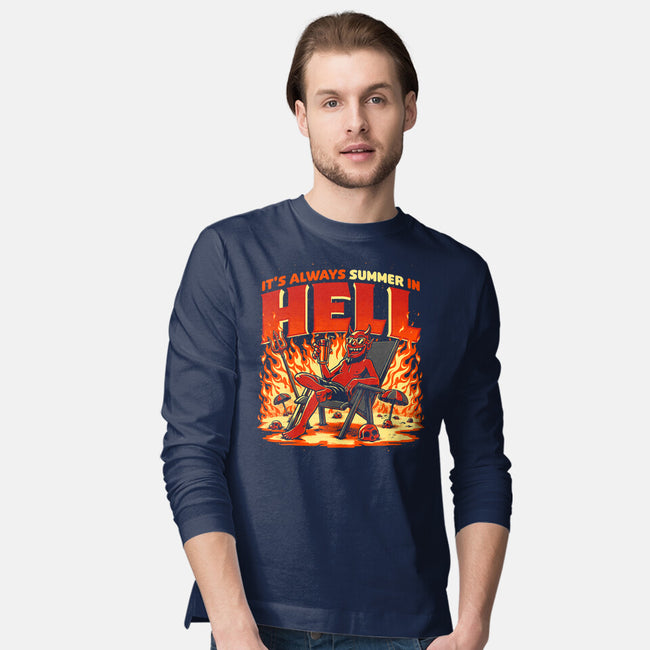 Summer In Hell-Mens-Long Sleeved-Tee-Studio Mootant