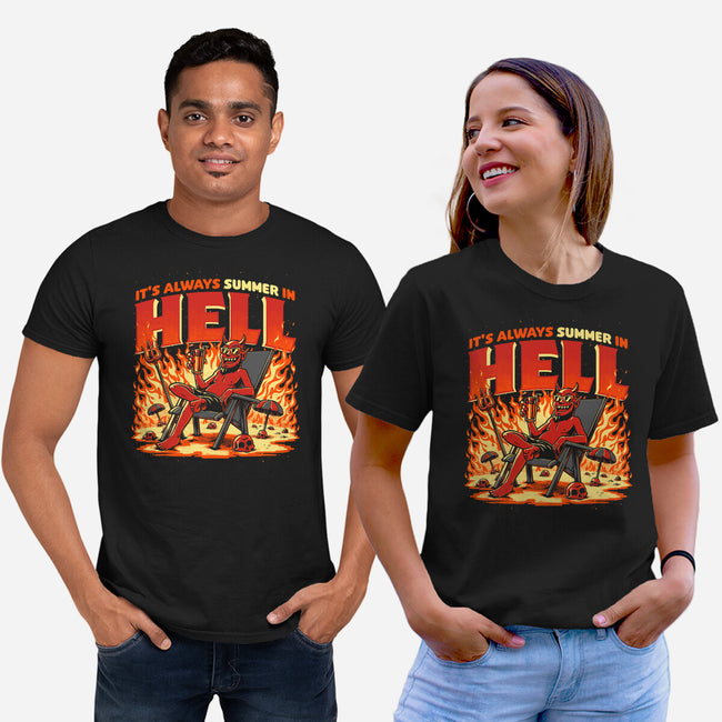 Summer In Hell-Unisex-Basic-Tee-Studio Mootant