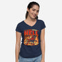 Summer In Hell-Womens-V-Neck-Tee-Studio Mootant