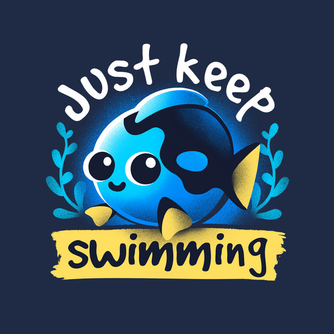 Cute Just Keep Swimming-None-Glossy-Sticker-NemiMakeit