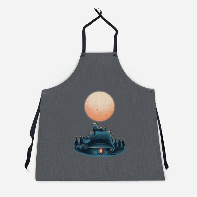 Happiness Is Camping-Unisex-Kitchen-Apron-rmatix