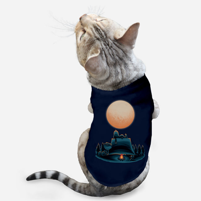 Happiness Is Camping-Cat-Basic-Pet Tank-rmatix