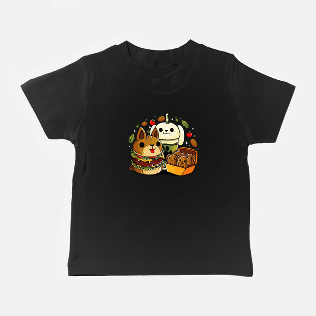 Dog Menu-Baby-Basic-Tee-Vallina84