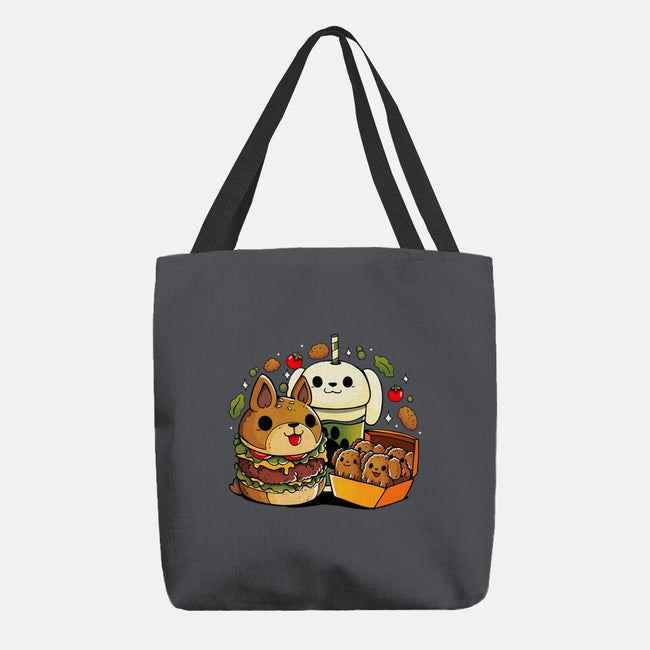 Dog Menu-None-Basic Tote-Bag-Vallina84