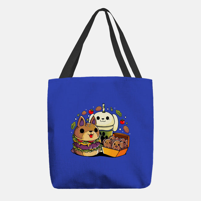 Dog Menu-None-Basic Tote-Bag-Vallina84