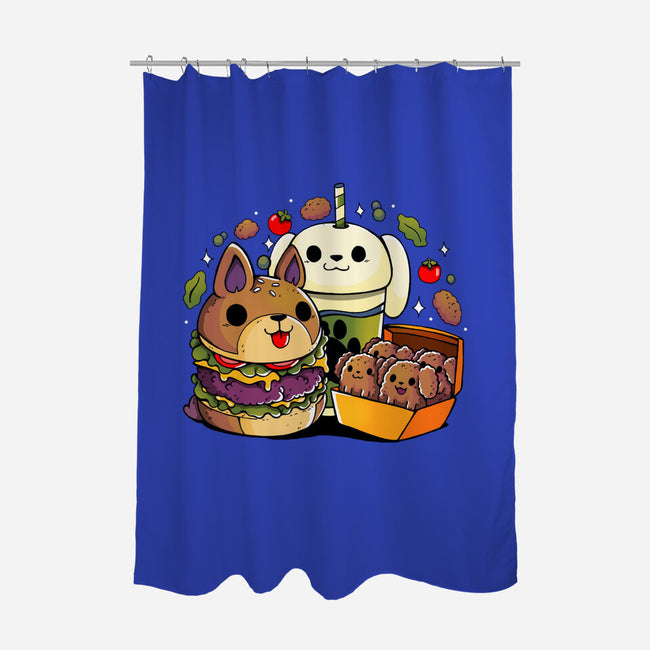 Dog Menu-None-Polyester-Shower Curtain-Vallina84