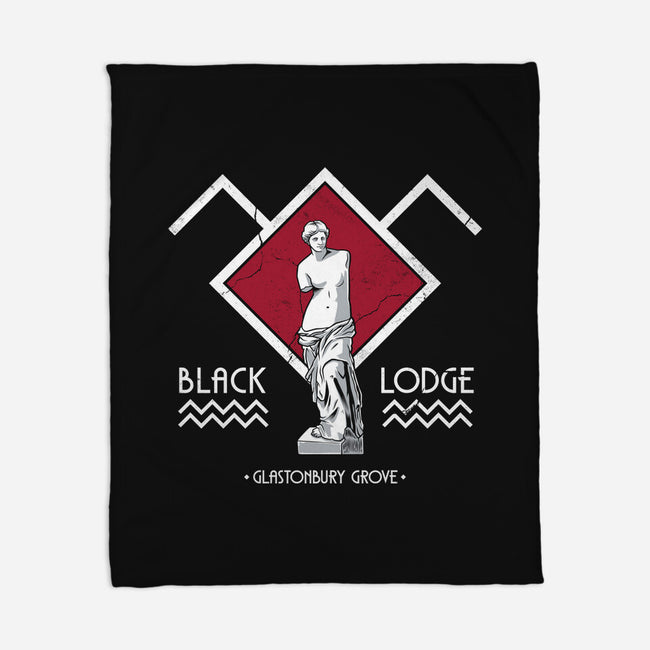 Black Lodge-None-Fleece-Blanket-Nemons