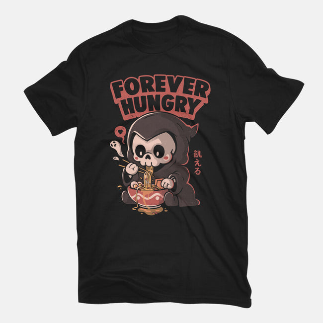 Forever Hungry-Womens-Fitted-Tee-eduely