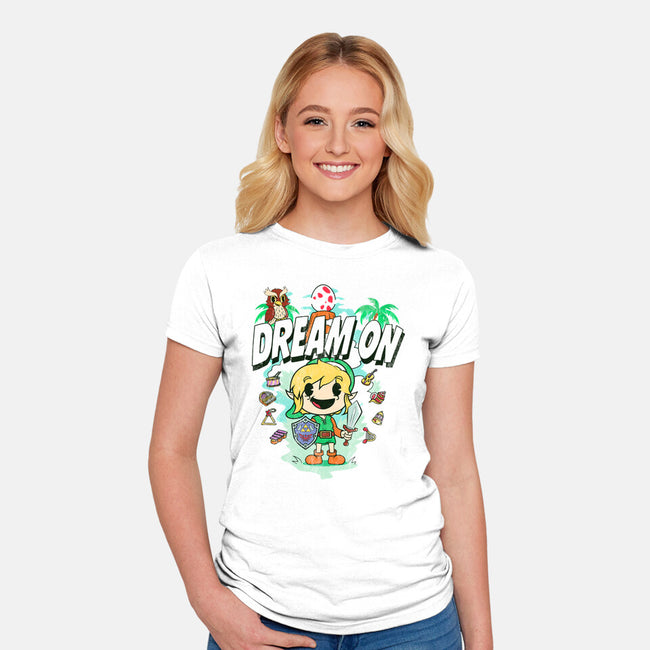 Awakening Retro Cartoon-Womens-Fitted-Tee-Donnie