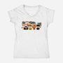 Breaking Park-Womens-V-Neck-Tee-Donnie