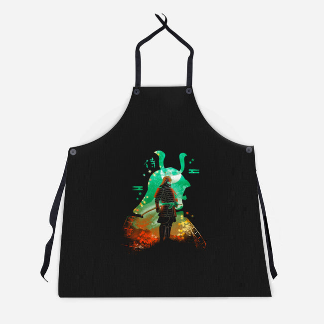 Negative Aki Samurai-Unisex-Kitchen-Apron-Donnie