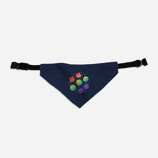 Rainbow Galaxy DND Dice-Cat-Adjustable-Pet Collar-xMorfina