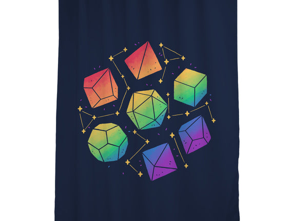 Rainbow Galaxy DND Dice