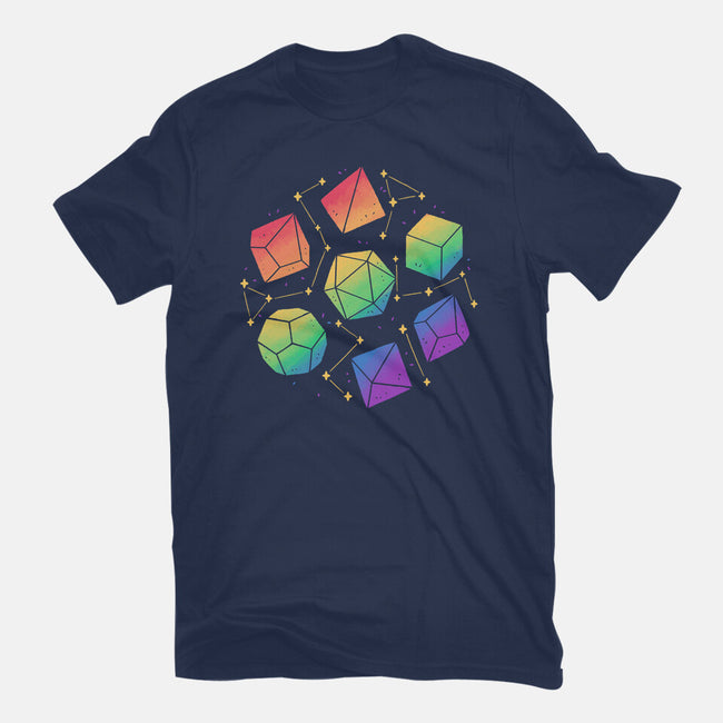 Rainbow Galaxy DND Dice-Mens-Basic-Tee-xMorfina