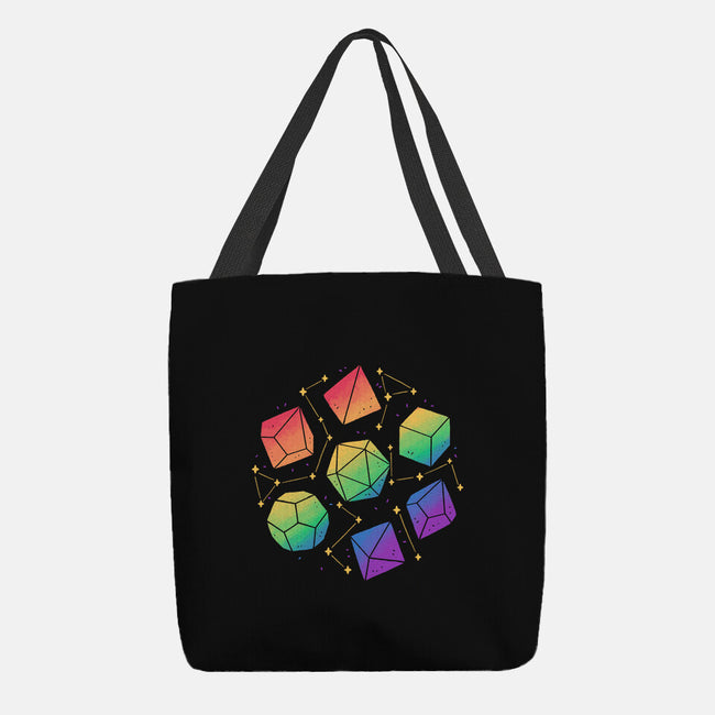 Rainbow Galaxy DND Dice-None-Basic Tote-Bag-xMorfina