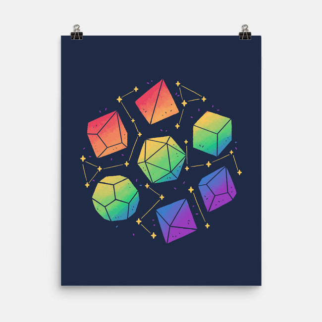 Rainbow Galaxy DND Dice-None-Matte-Poster-xMorfina