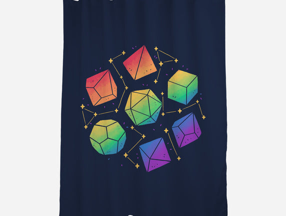 Rainbow Galaxy DND Dice