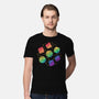 Rainbow Galaxy DND Dice-Mens-Premium-Tee-xMorfina