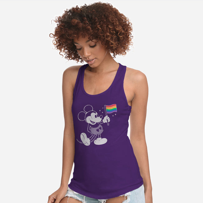 Mickey Pride-Womens-Racerback-Tank-xMorfina