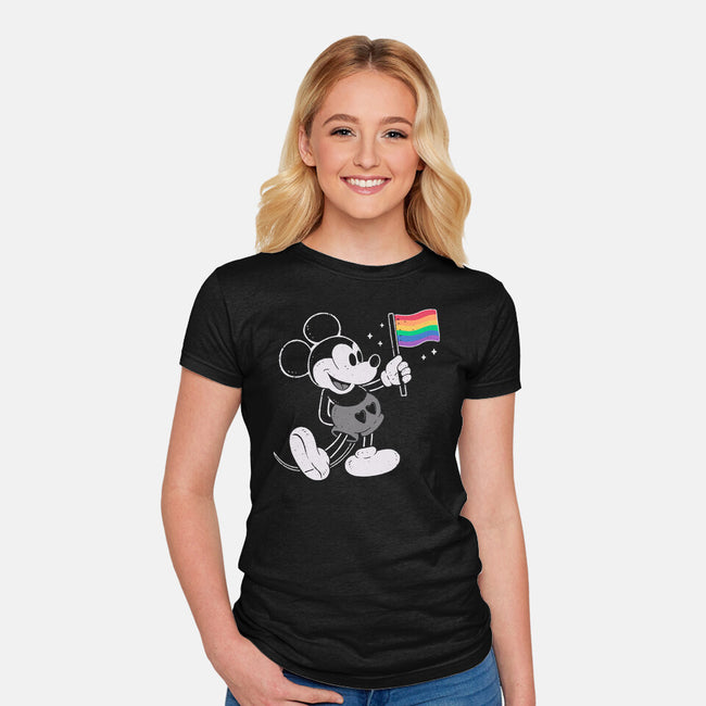 Mickey Pride-Womens-Fitted-Tee-xMorfina