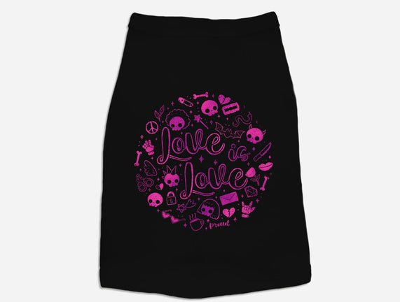 Love Is Love Pink Skulls