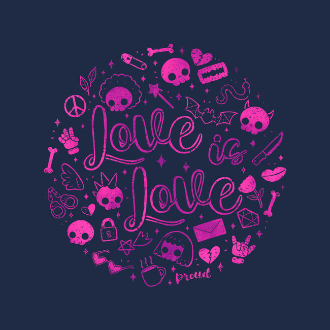 Love Is Love Pink Skulls-Mens-Premium-Tee-xMorfina