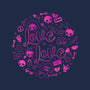 Love Is Love Pink Skulls-None-Glossy-Sticker-xMorfina