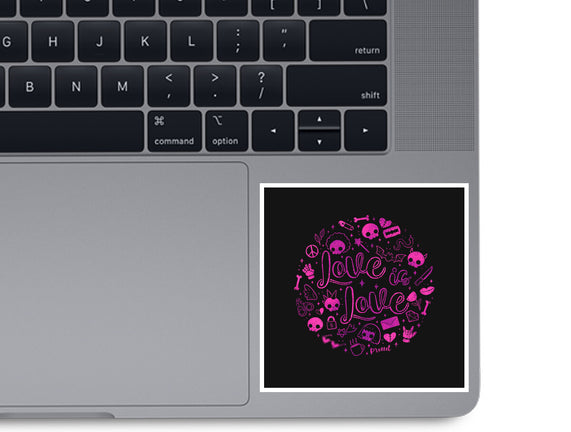 Love Is Love Pink Skulls