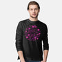 Love Is Love Pink Skulls-Mens-Long Sleeved-Tee-xMorfina