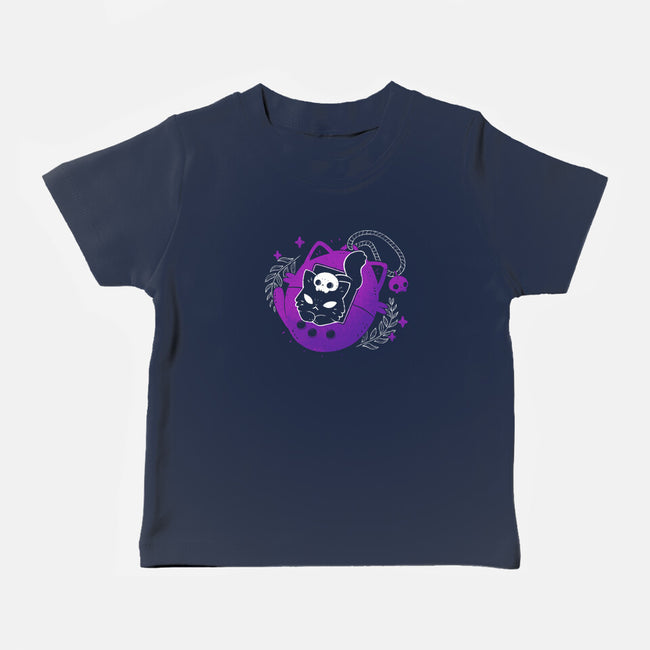 Black Cat Tamagotchi-Baby-Basic-Tee-xMorfina