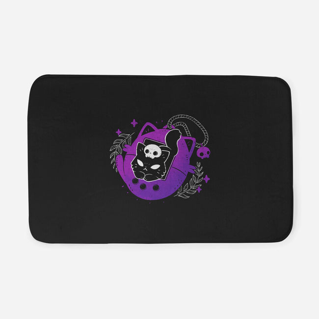 Black Cat Tamagotchi-None-Memory Foam-Bath Mat-xMorfina