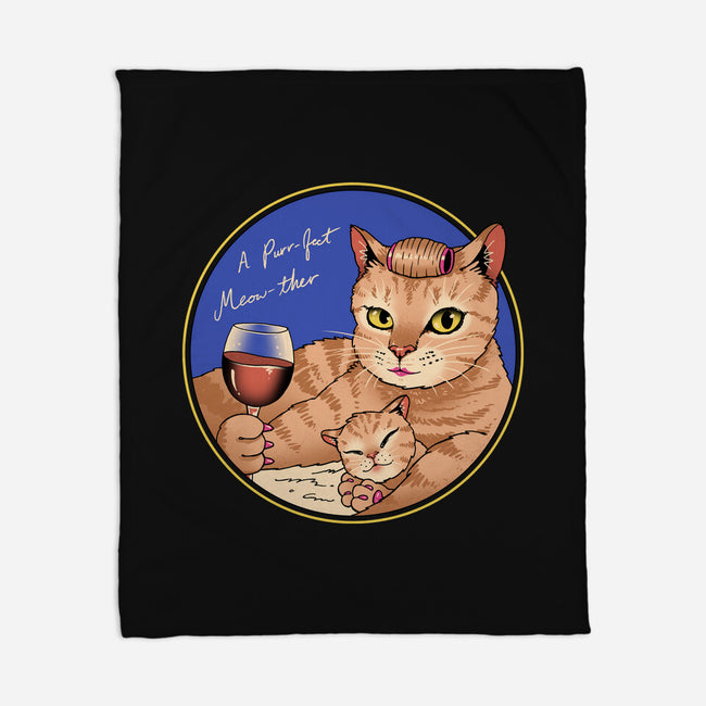 Purrfect Meowther-None-Fleece-Blanket-vp021