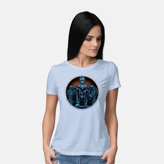 Welcome To A New Kingdom-Womens-Basic-Tee-glitchygorilla