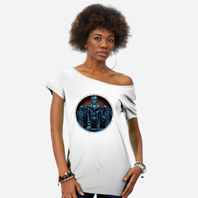 Welcome To A New Kingdom-Womens-Off Shoulder-Tee-glitchygorilla