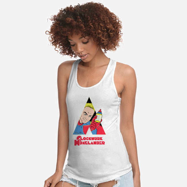 A Clockwork Homelander-Womens-Racerback-Tank-naomori