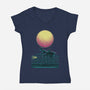 Young Heart's Whisper-Womens-V-Neck-Tee-rmatix