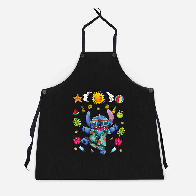 Ohana Stitch Summer-Unisex-Kitchen-Apron-JamesQJO