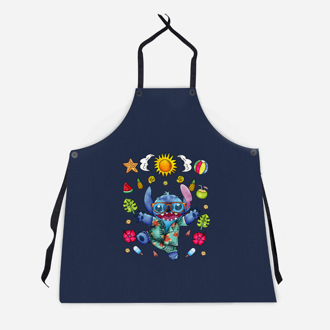 Ohana Stitch Summer-Unisex-Kitchen-Apron-JamesQJO