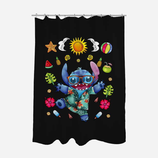 Ohana Stitch Summer-None-Polyester-Shower Curtain-JamesQJO