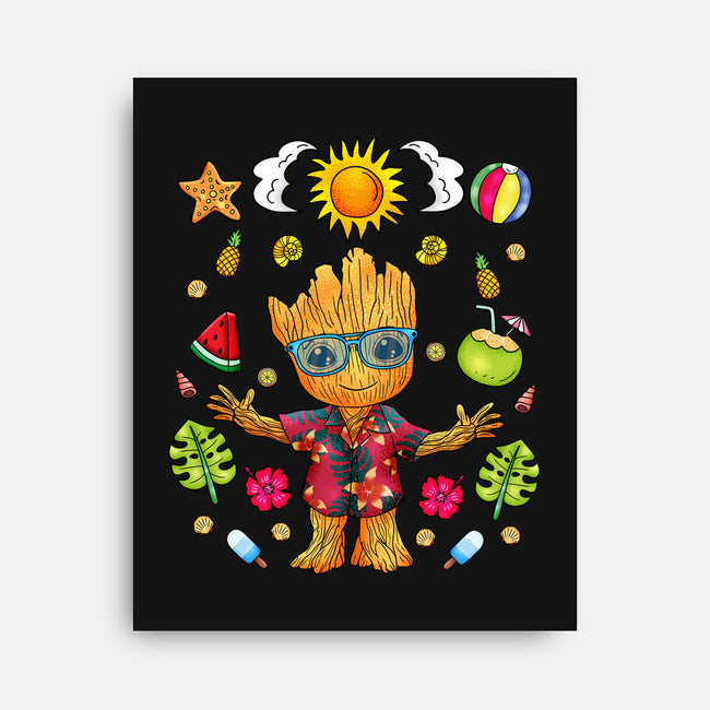 I'm Groot Summer-None-Stretched-Canvas-JamesQJO