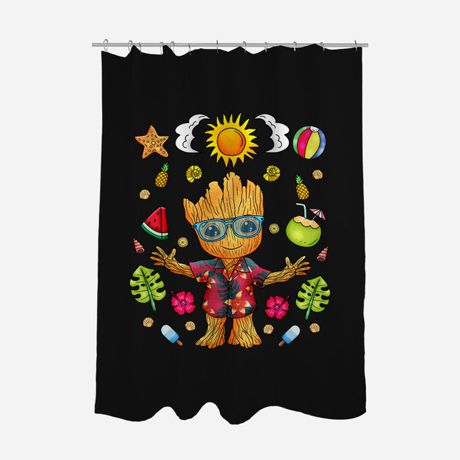 I'm Groot Summer-None-Polyester-Shower Curtain-JamesQJO