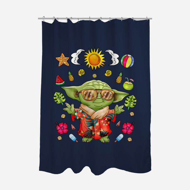 Cute Summer Creature-None-Polyester-Shower Curtain-JamesQJO