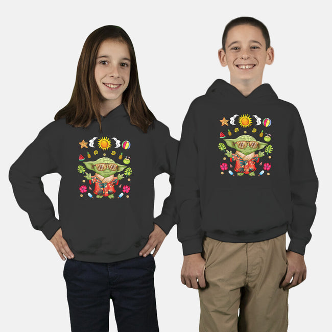 Cute Summer Creature-Youth-Pullover-Sweatshirt-JamesQJO