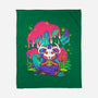 Mushroom Underworld Fox-None-Fleece-Blanket-ellr