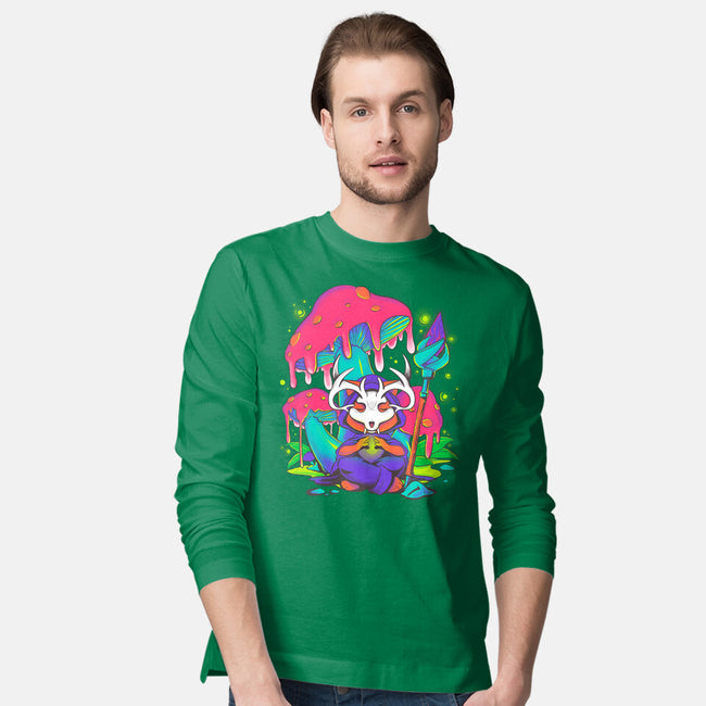 Mushroom Underworld Fox-Mens-Long Sleeved-Tee-ellr