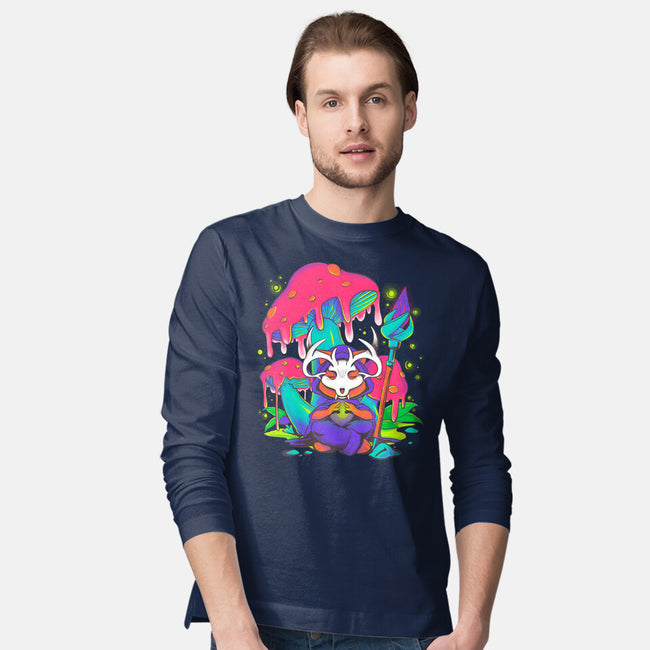 Mushroom Underworld Fox-Mens-Long Sleeved-Tee-ellr