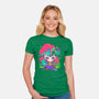 Mushroom Underworld Fox-Womens-Fitted-Tee-ellr